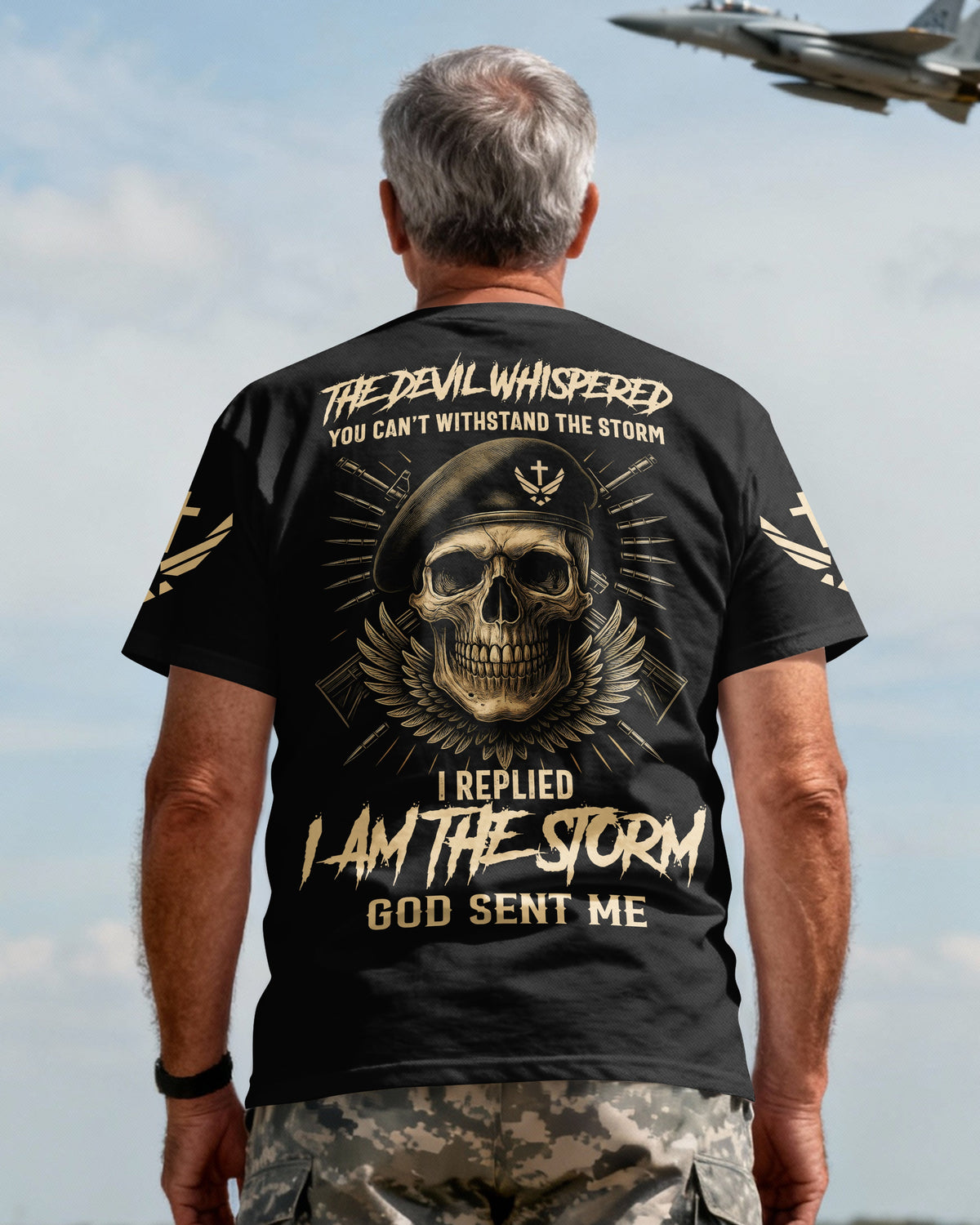The Devil Whispered You Can't Withstand The Storm I Replied I Am The Storm God Sent Me T-Shirt