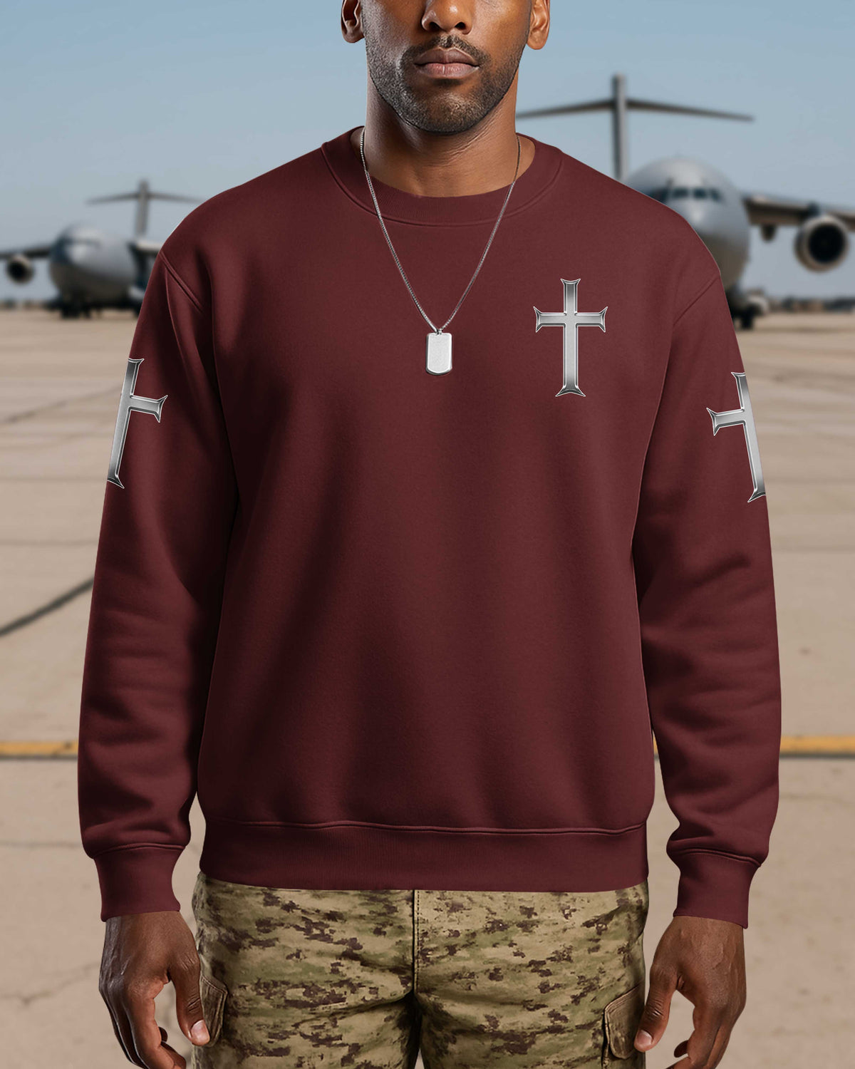 Trained By The Corps Redeemed By The Cross Sweater