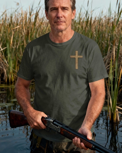 That's What I Do I Hunt Ducks And Believe In Jesus T-Shirt