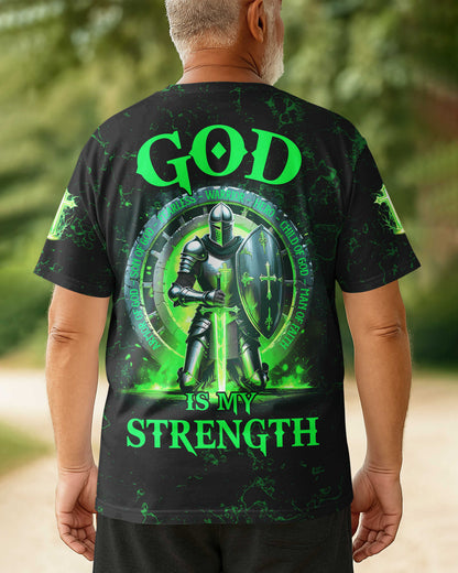 God Is My Strength All Over Print T-Shirt