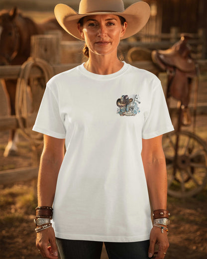 I'm A Cowgirl At Heart And I Follow God's Trail T-Shirt