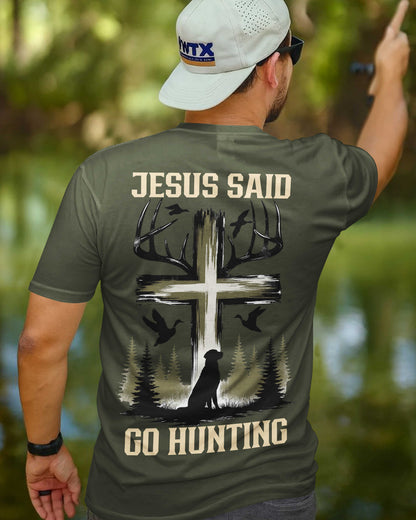 Jesus Said Go Hunting All Over Print T-Shirt