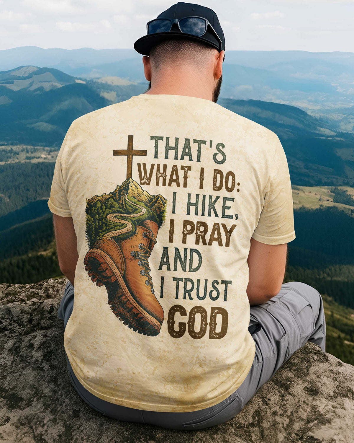 Hike I Pray And I Trust God T-Shirt