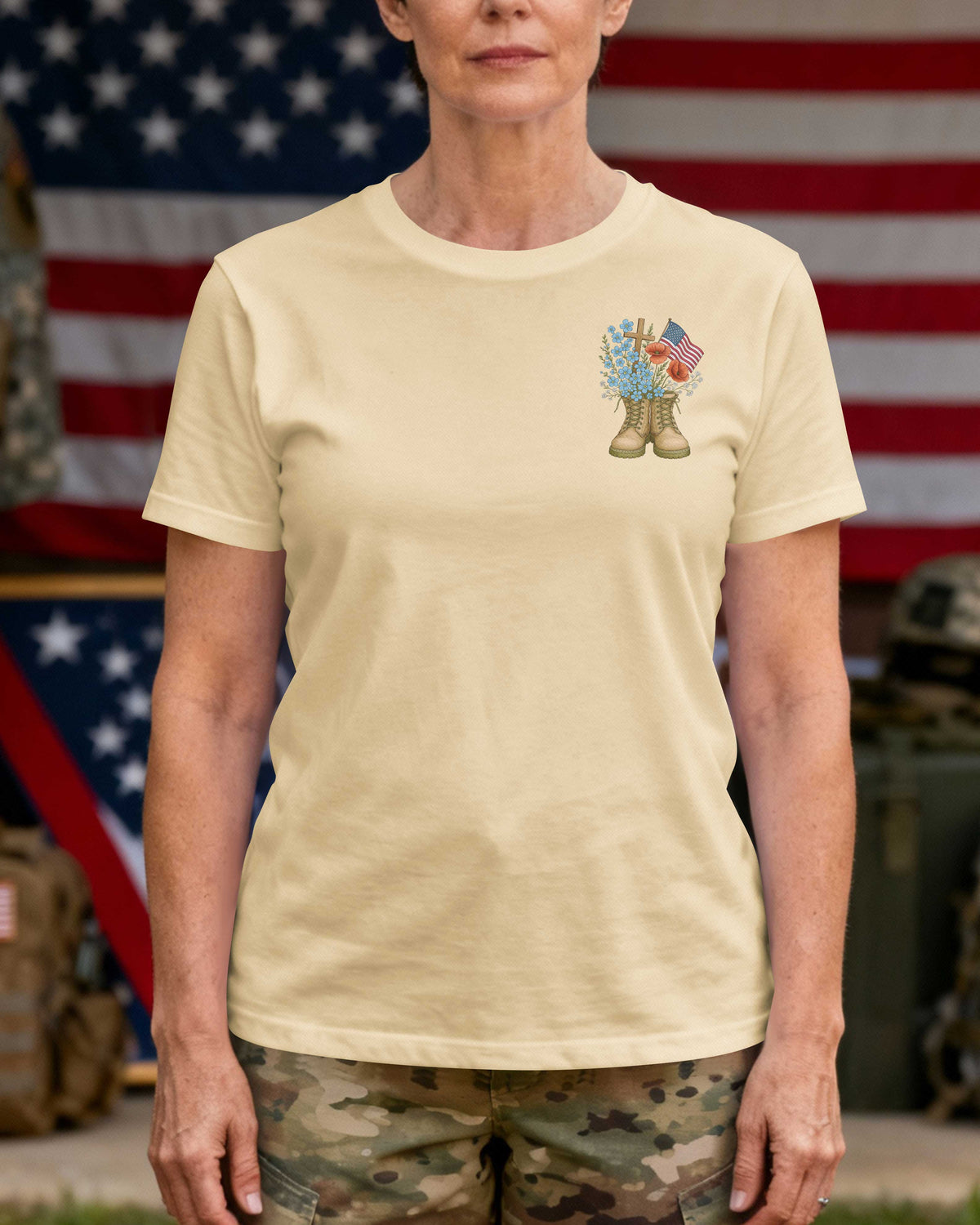 Her Boots Have Seen Battles Her Faith Has Seen Her Through T-Shirt