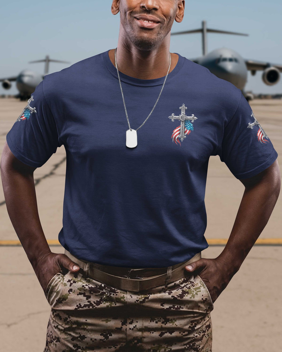 I Bled For The Flag I Kneel For The Cross T-Shirt
