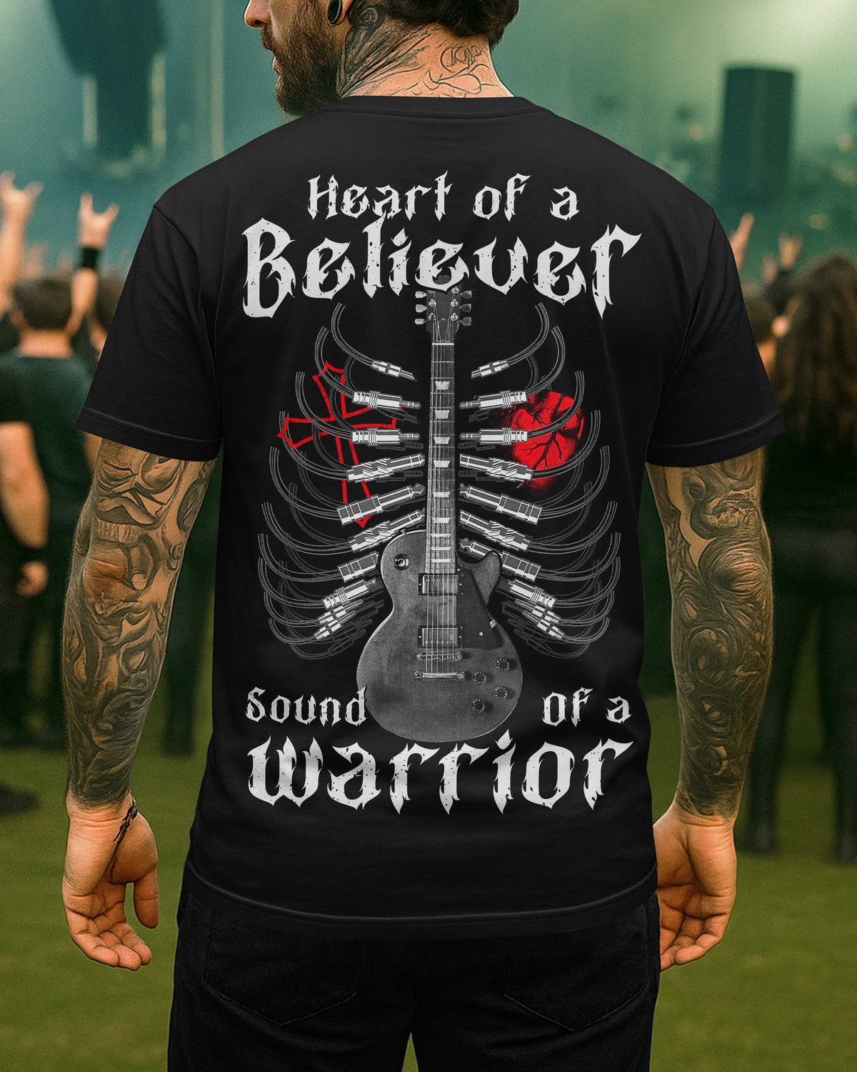 Heart Of A Believer Sound Of A Warrior T-Shirt