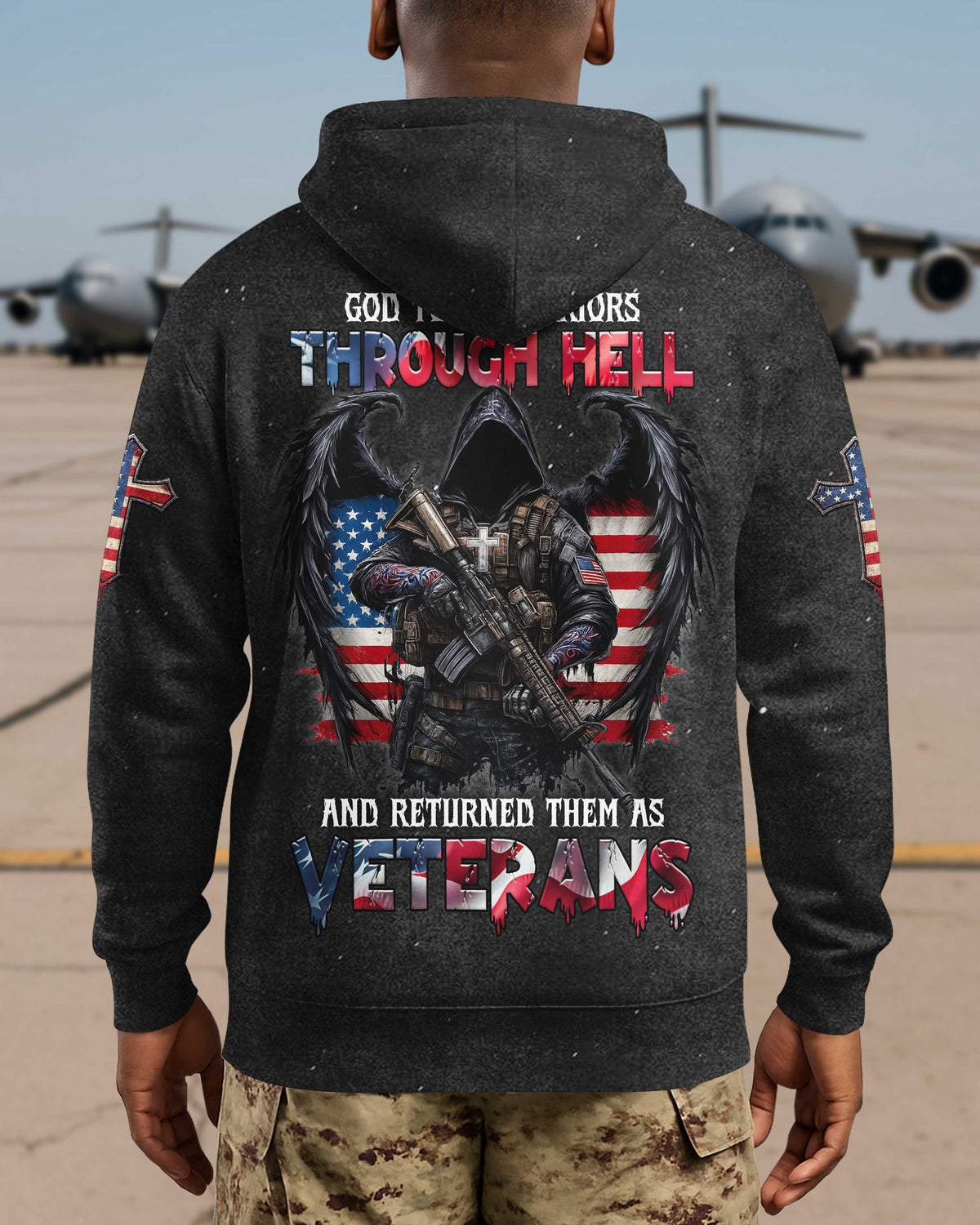 God Took Warriors Through Hell And Returned Them As Veterans T-Shirt