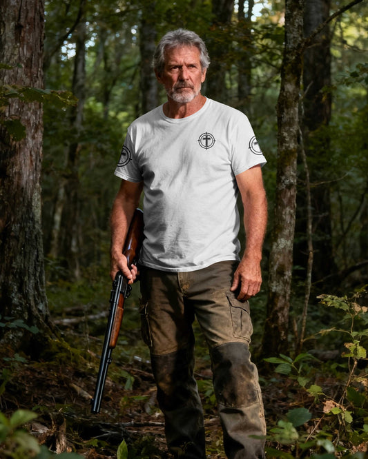 I Asked God To Make Me A Better Man He Sent Me A Gun And Said Go Hunting T-Shirt