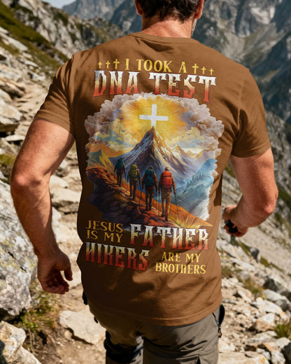 I Took A Dna Test Jesus Is My Father Hikers Are My Brothers All Over Print T-Shirt