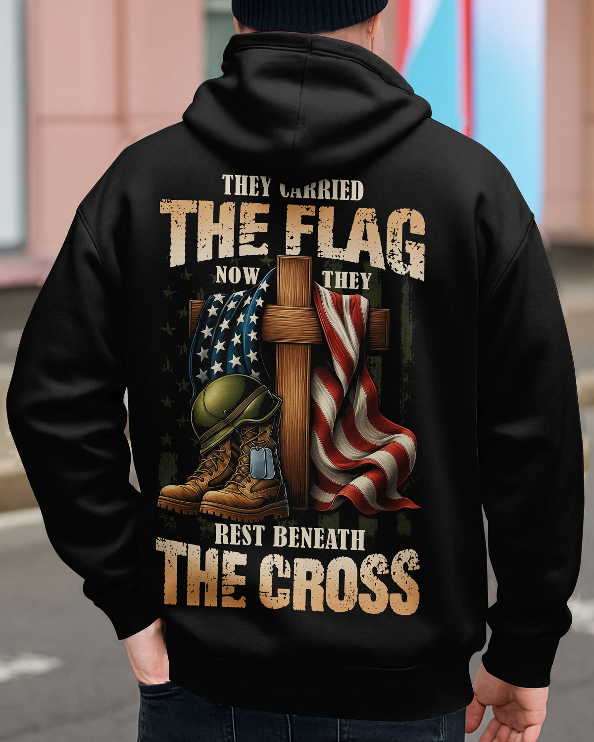 They Carried The Flag Now They Rest Beneath The Cross T-Shirt