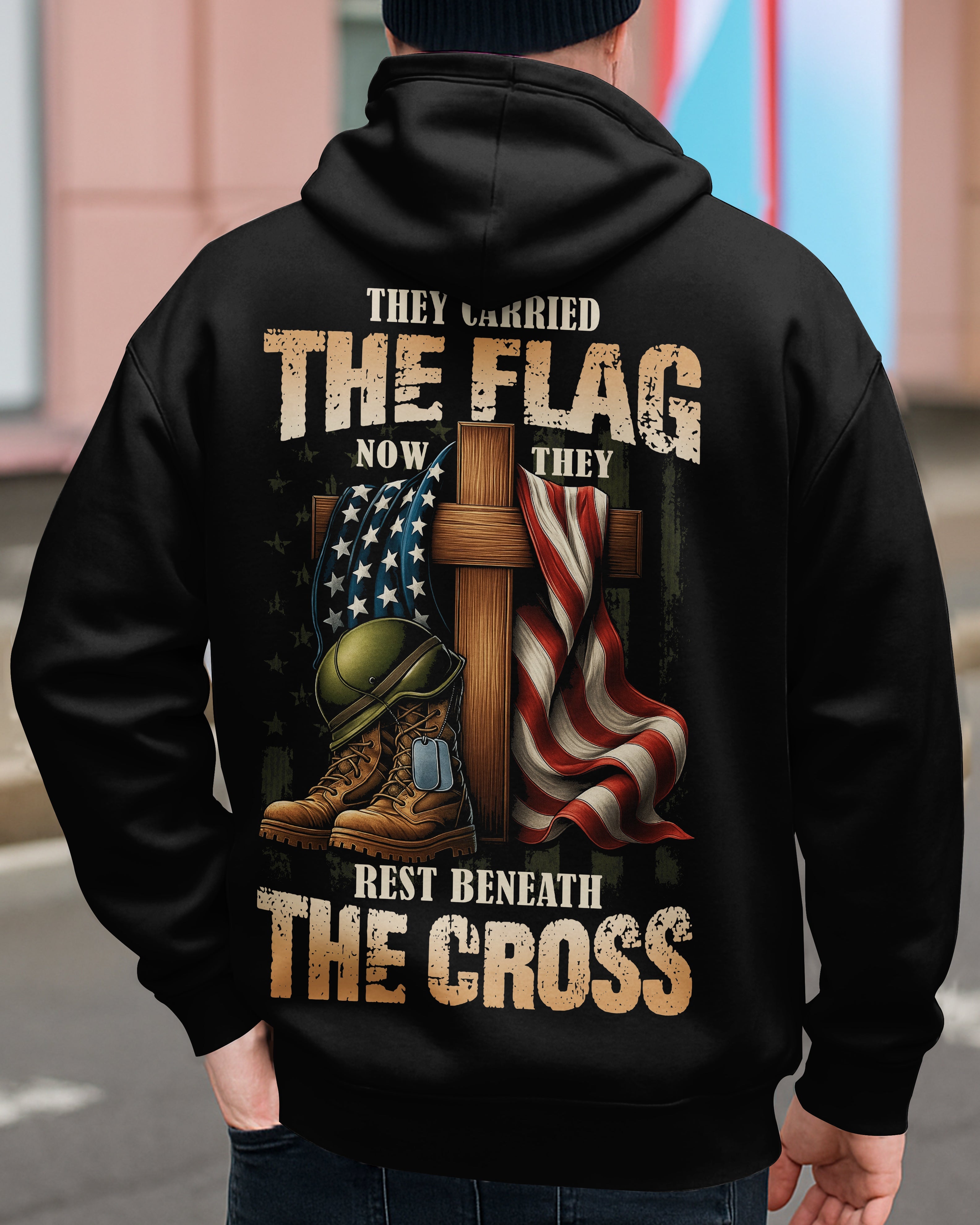 They Carried The Flag Now They Rest Beneath The Cross T-Shirt