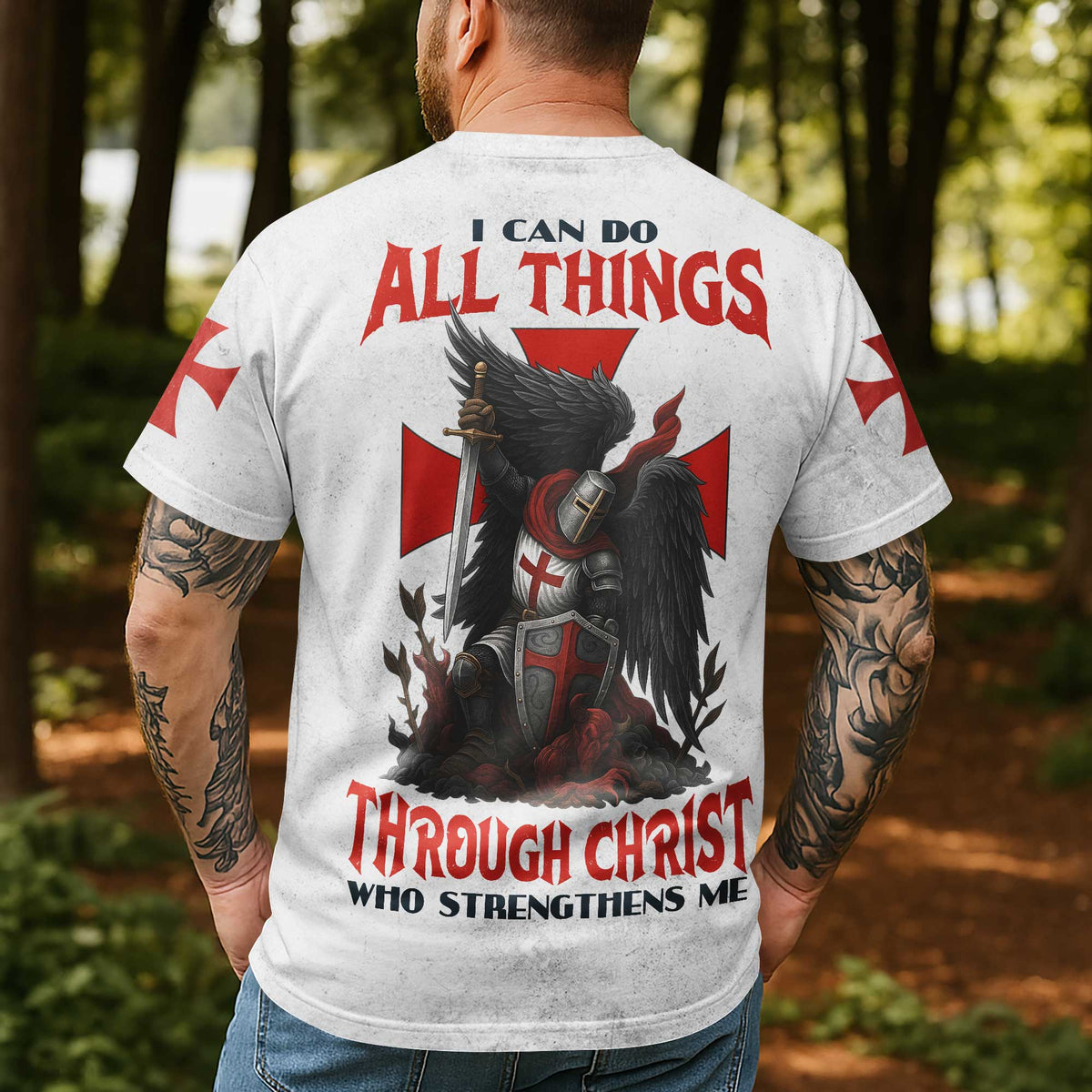I Can Do All Things Through Christ Who Strengthens Me All Over Print T-Shirt