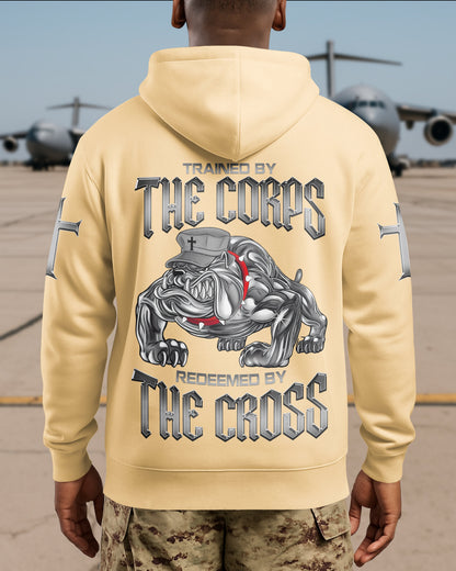 Trained By The Corps Redeemed By The Cross Hoodie
