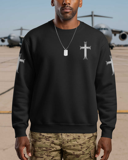 Trained By The Corps Redeemed By The Cross Sweater
