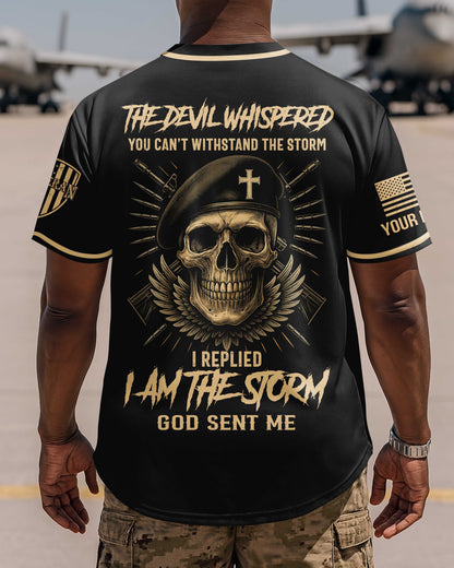 Personalized The Devil Whispered You Can’t Withstand The Storm T-Shirt