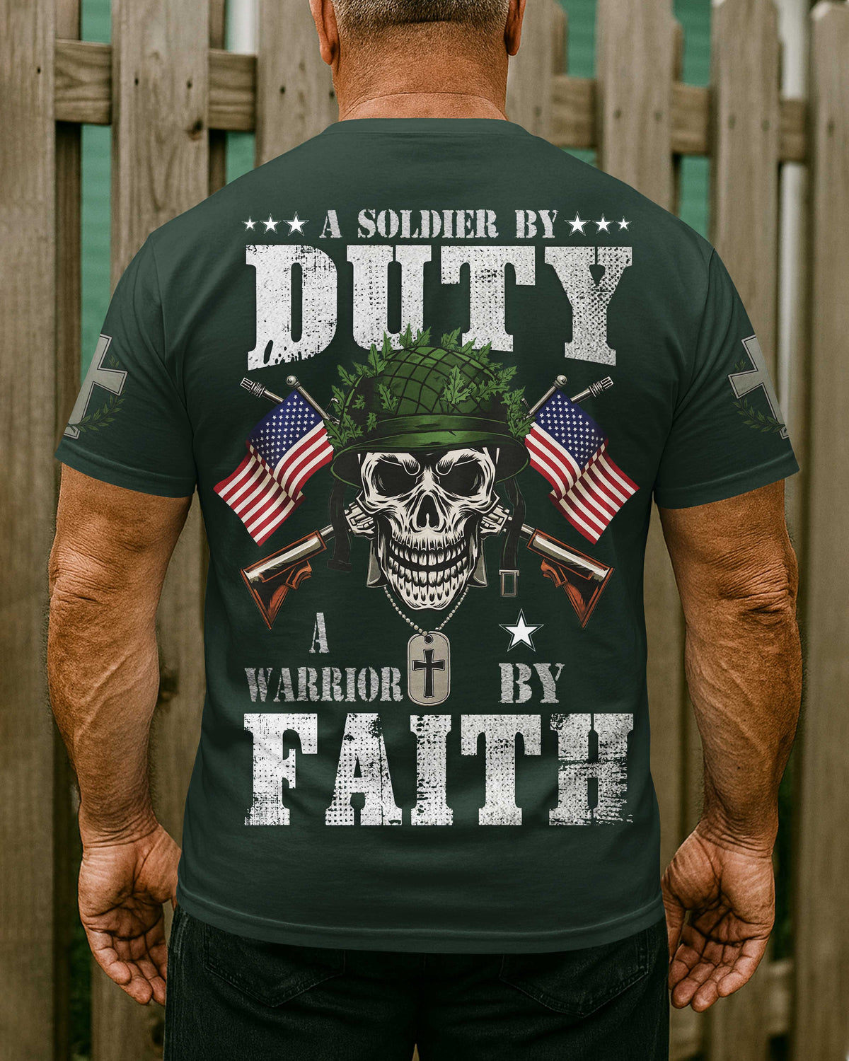 A Soldier By Duty A Warrior By Faith T-Shirt