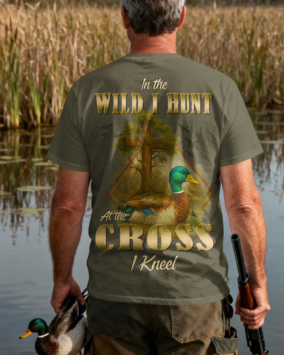 In The Wild I Hunt At The Cross I Kneel T-Shirt