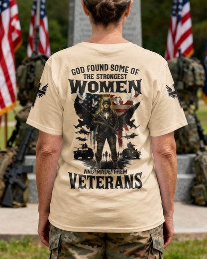 God Found Some Of The Strongest Women And Made Them Veterans T-Shirt