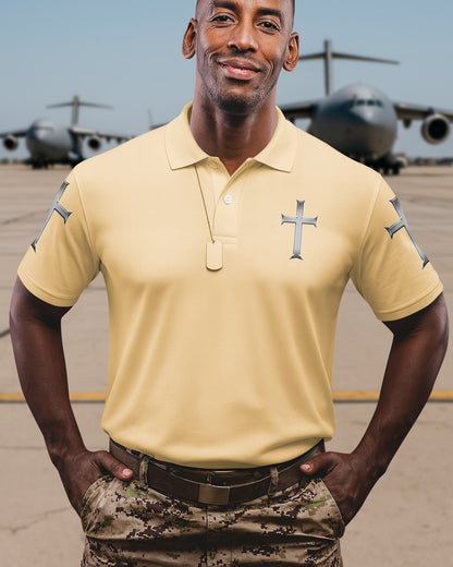 Trained By The Corps Redeemed By The Cross Polo