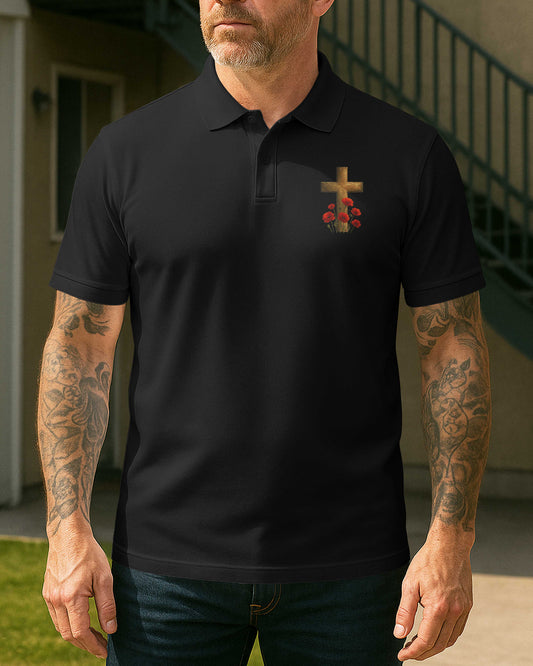 I Knelt To Pray All Over Print Polo