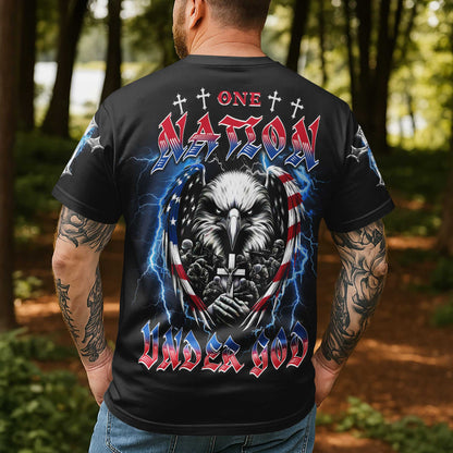 One Nation Under God All Over Print T-Shirt