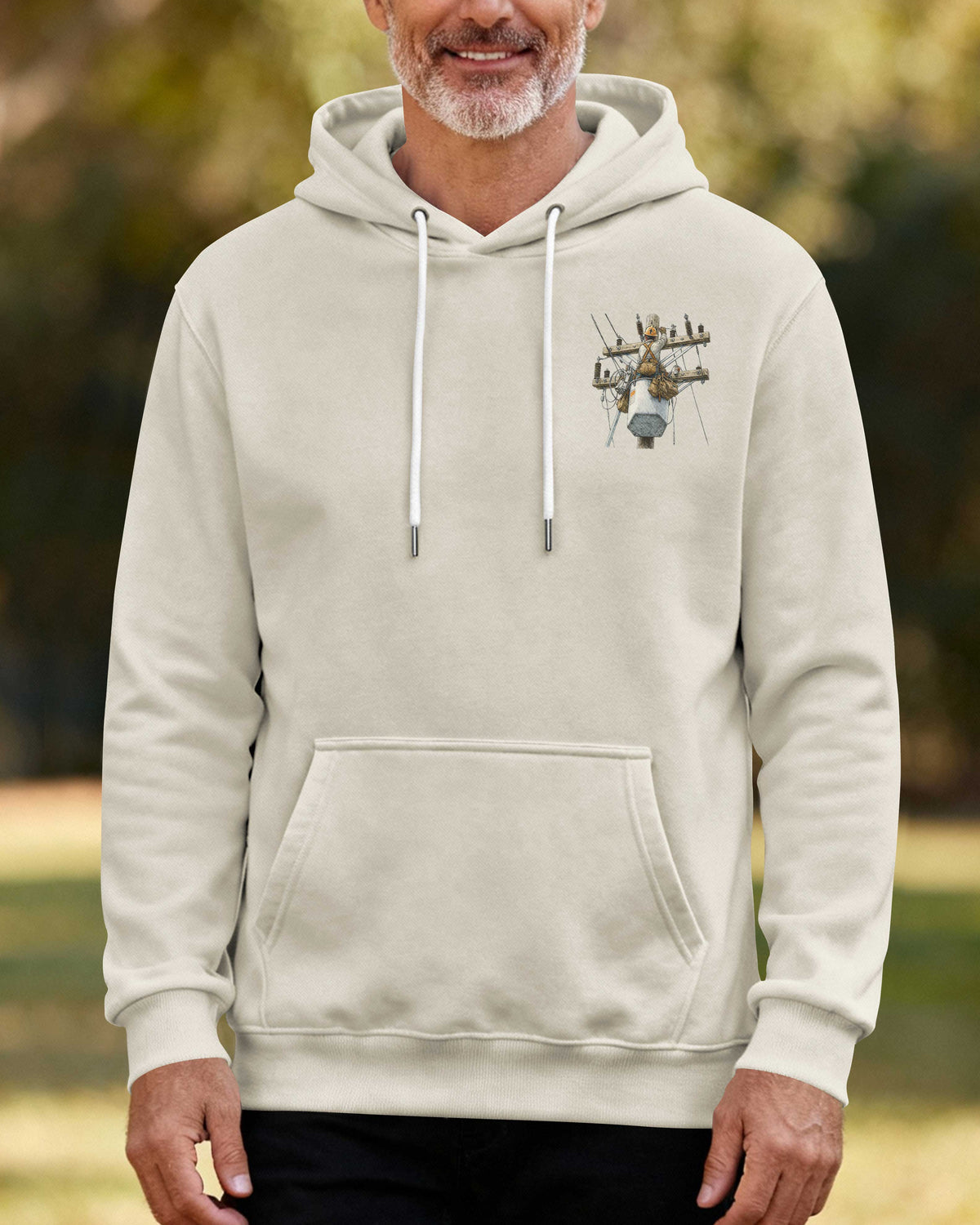 This Lineman Fixes What Storms Break With The Strength God Gives Hoodie