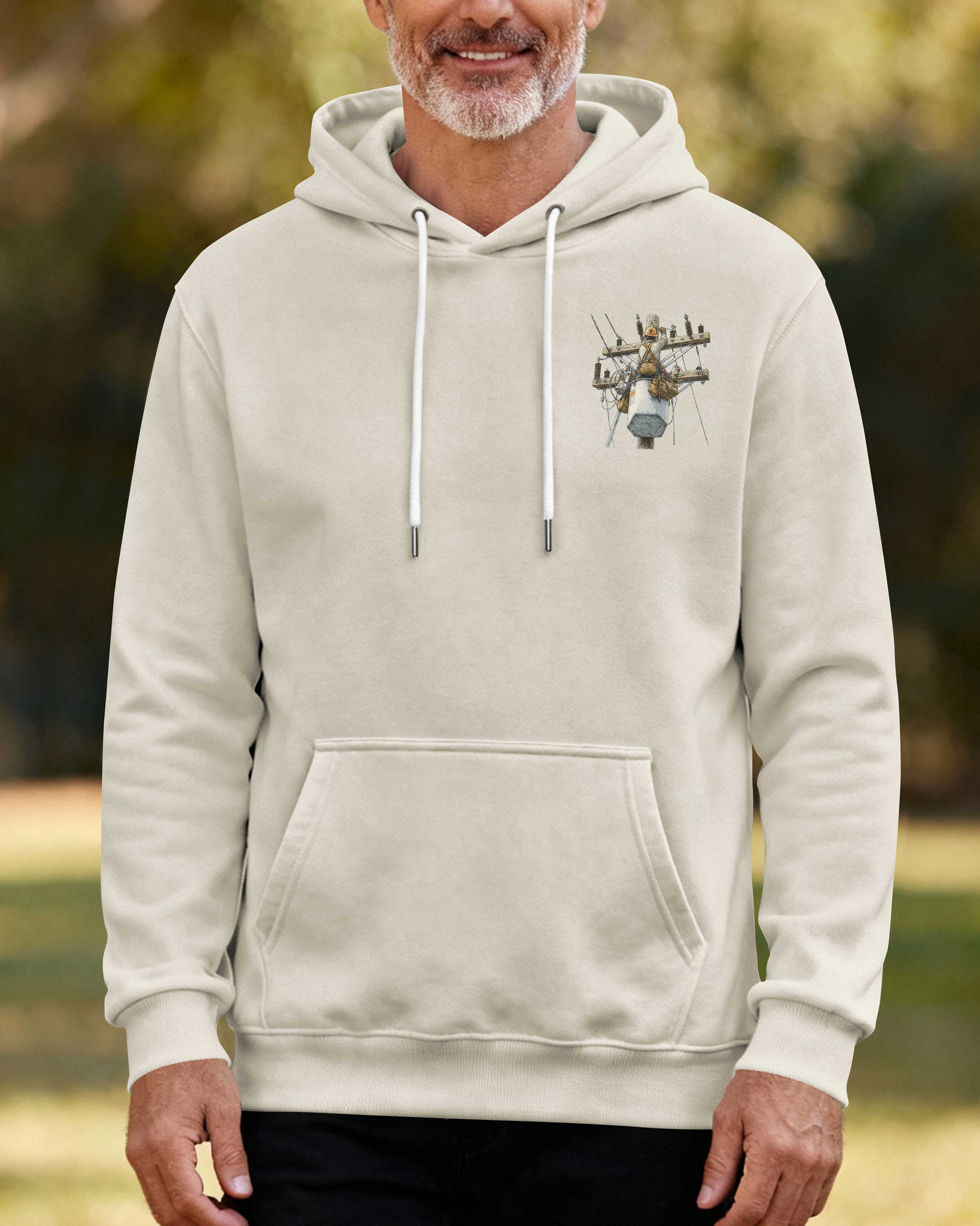 This Lineman Fixes What Storms Break With The Strength God Gives Hoodie