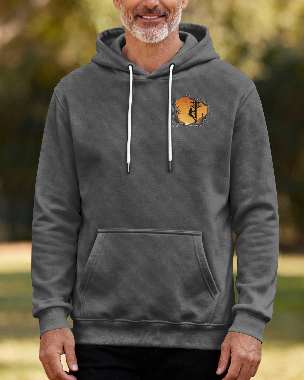 Lineman Using God's Strength To Fix What The Storm Tried To Break Hoodie