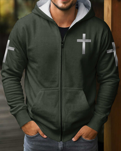 God Took The Strongest Marines And Made Them Warriors Of Christ Zip Hoodie