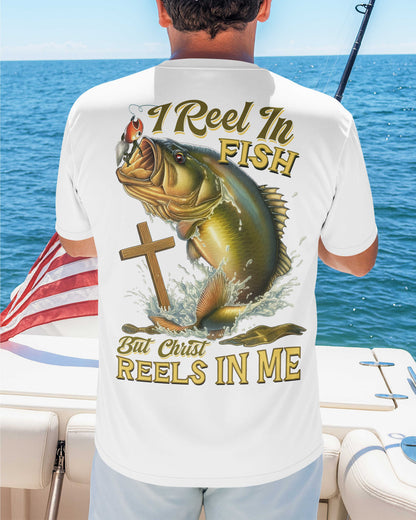I Reel In Fish But Christ Reels In Me All Over Print T-Shirt
