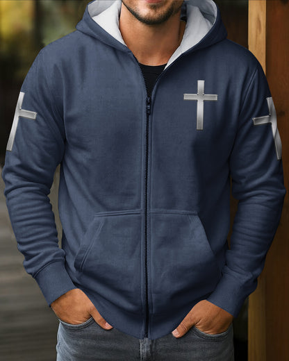 God Took The Strongest Marines And Made Them Warriors Of Christ Zip Hoodie