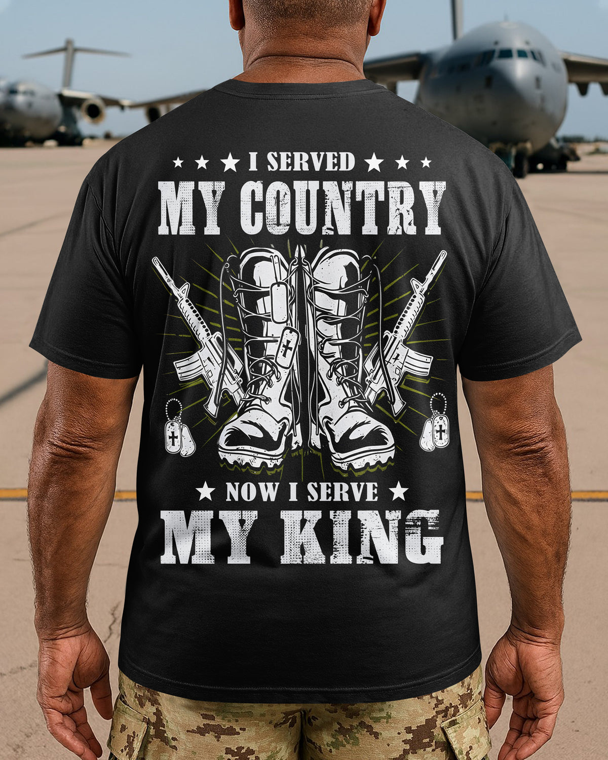 I Served My Country Now I Serve My King T-Shirt