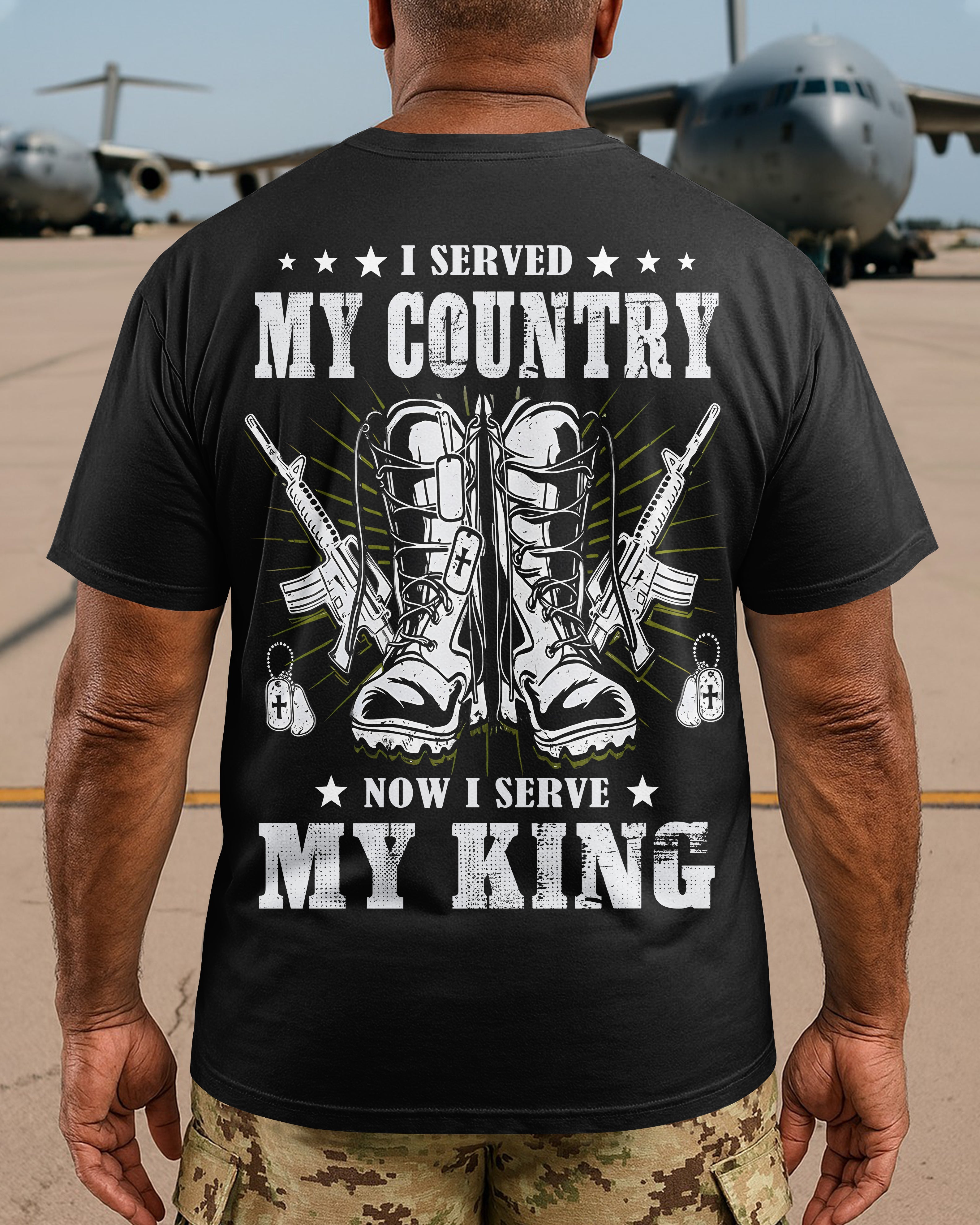 I Served My Country Now I Serve My King T-Shirt