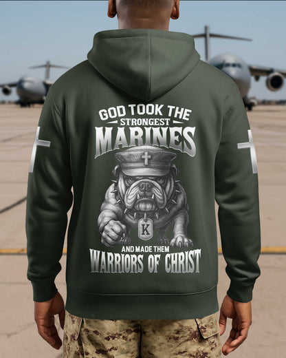 God Took The Strongest Marines And Made Them Warriors Of Christ Hoodie
