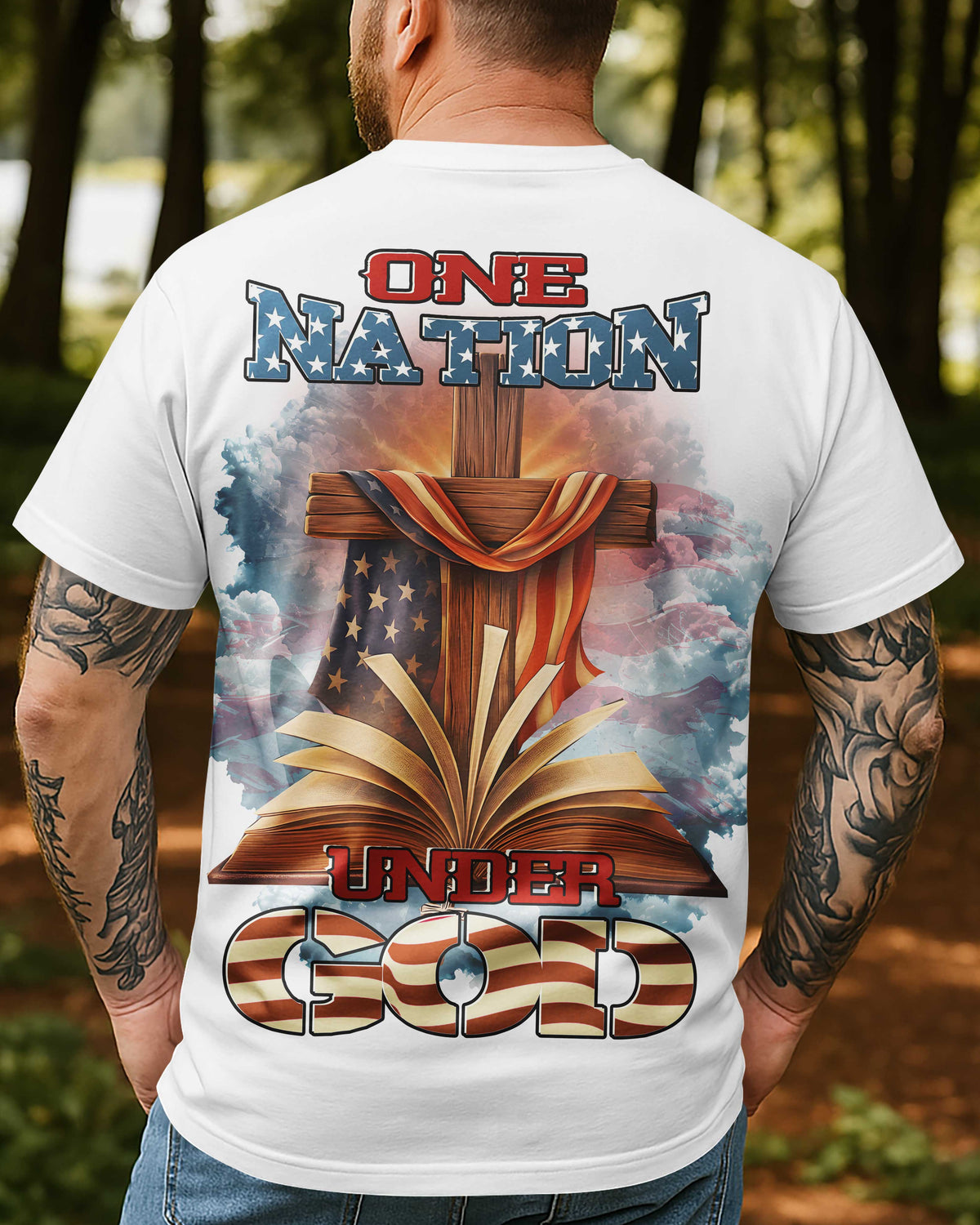 One Nation Under God All Over Print T-Shirt