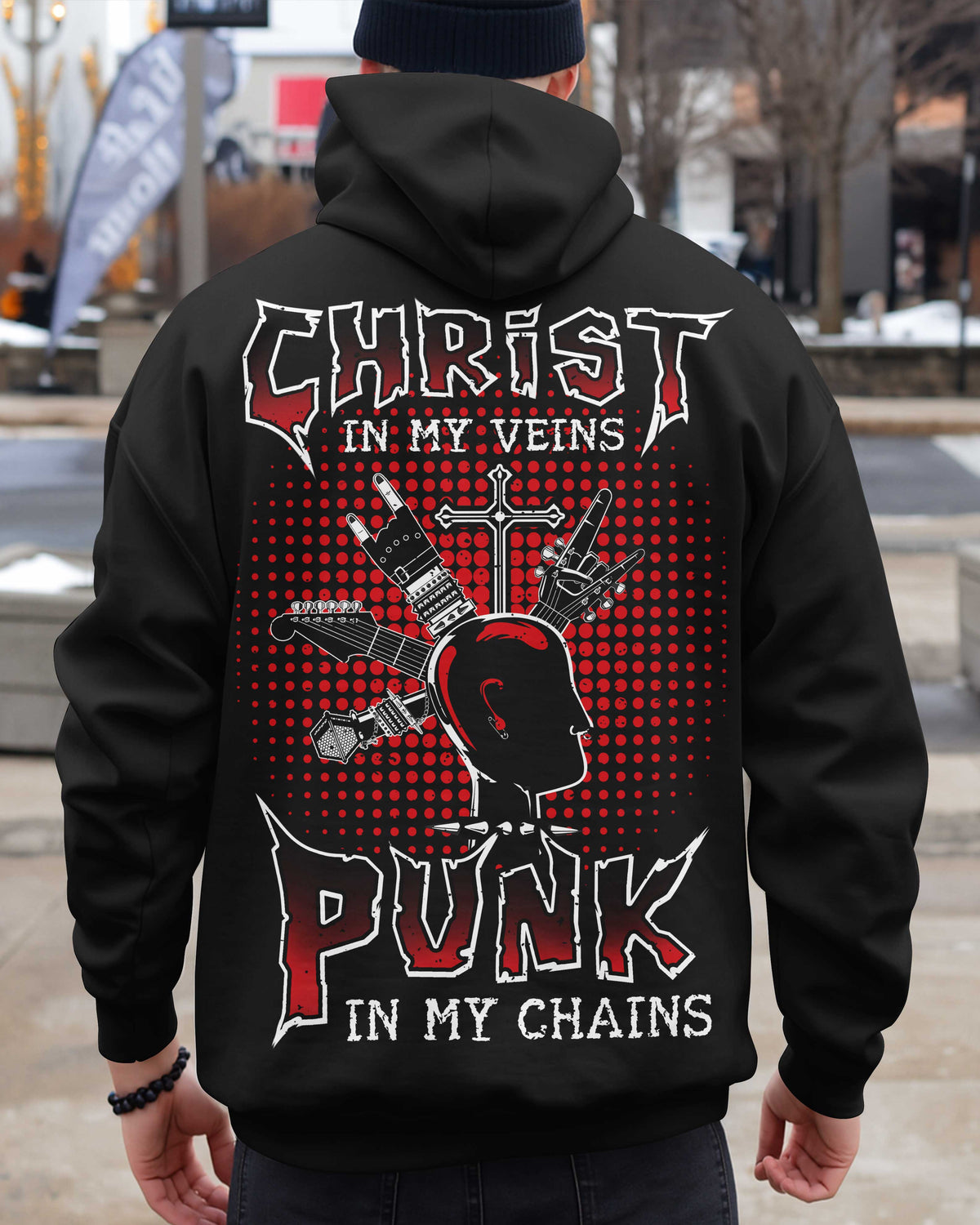 Christ In My Veins Punk In My Chains T-Shirt