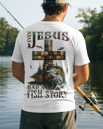 Even Jesus Had A Fish Story All Over Print T-Shirt