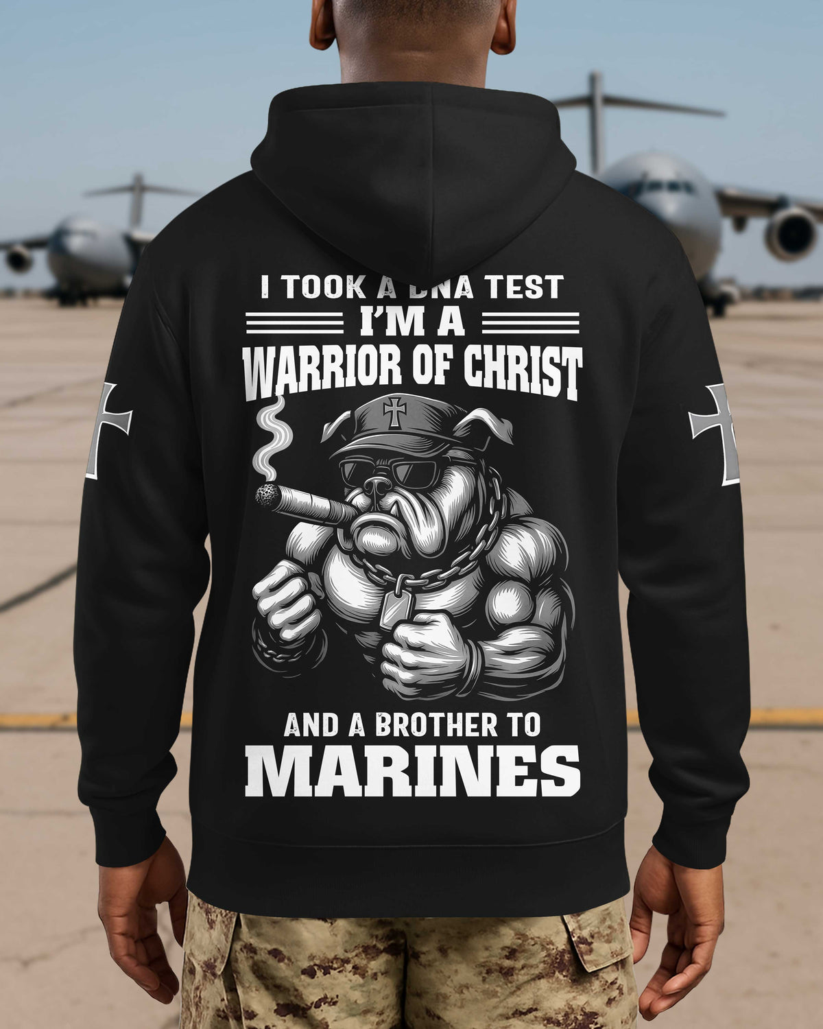I Took A Dna Test I'm A Warrior Of Christ And A Brother To Marines Hoodie