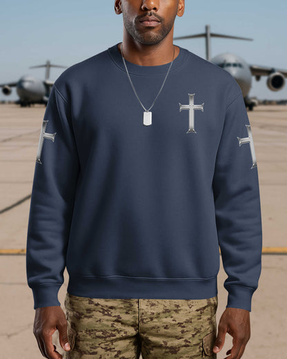 Trained By The Corps Redeemed By The Cross Sweater