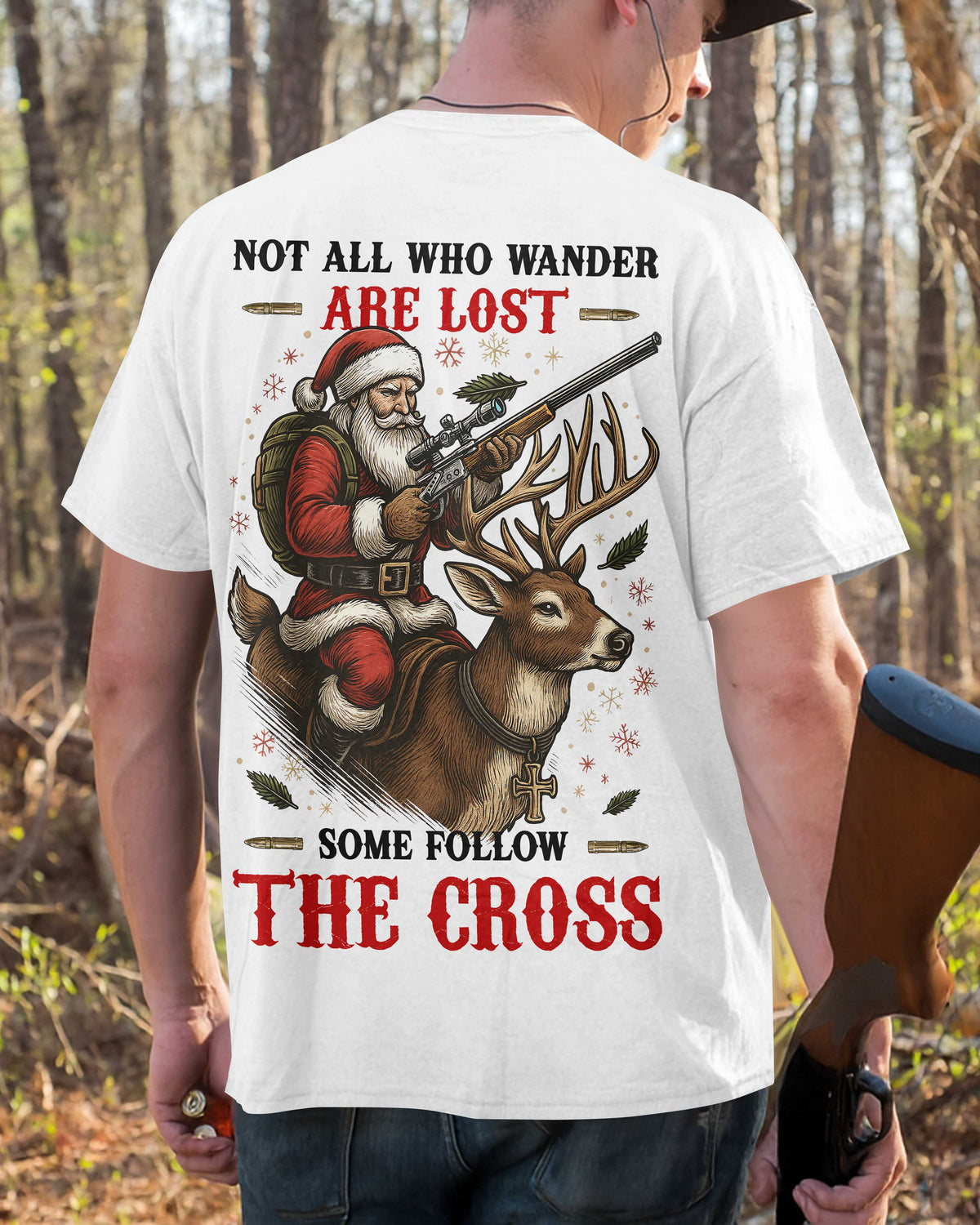 Not All Who Wander Are Lost Some Follow The Cross T-Shirt