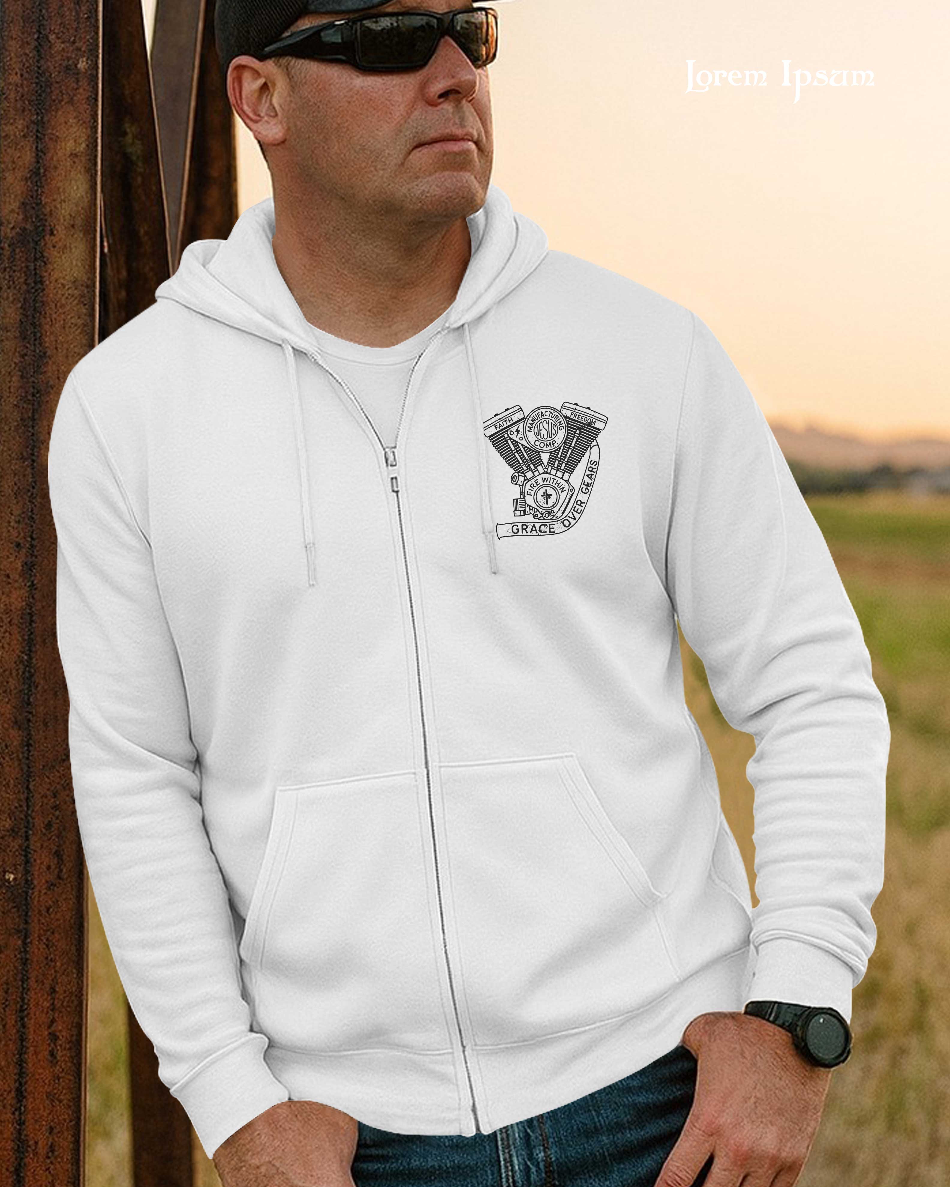 Every Mile A Prayer Zip Hoodie