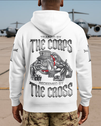 Trained By The Corps Redeemed By The Cross Hoodie