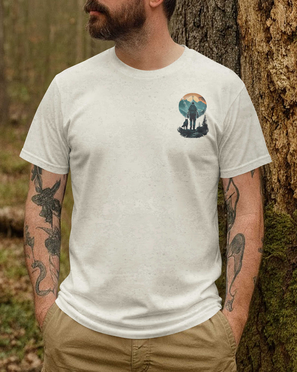 God Is Calling All Over Print T-Shirt