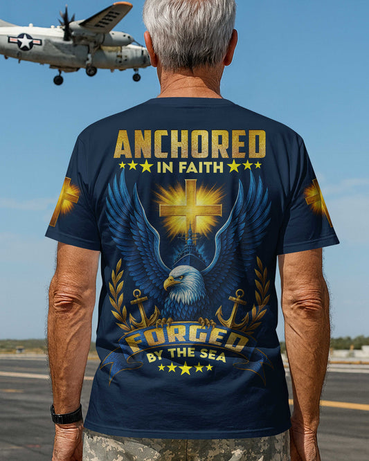 Anchored In Faith Forged By The Sea T-Shirt