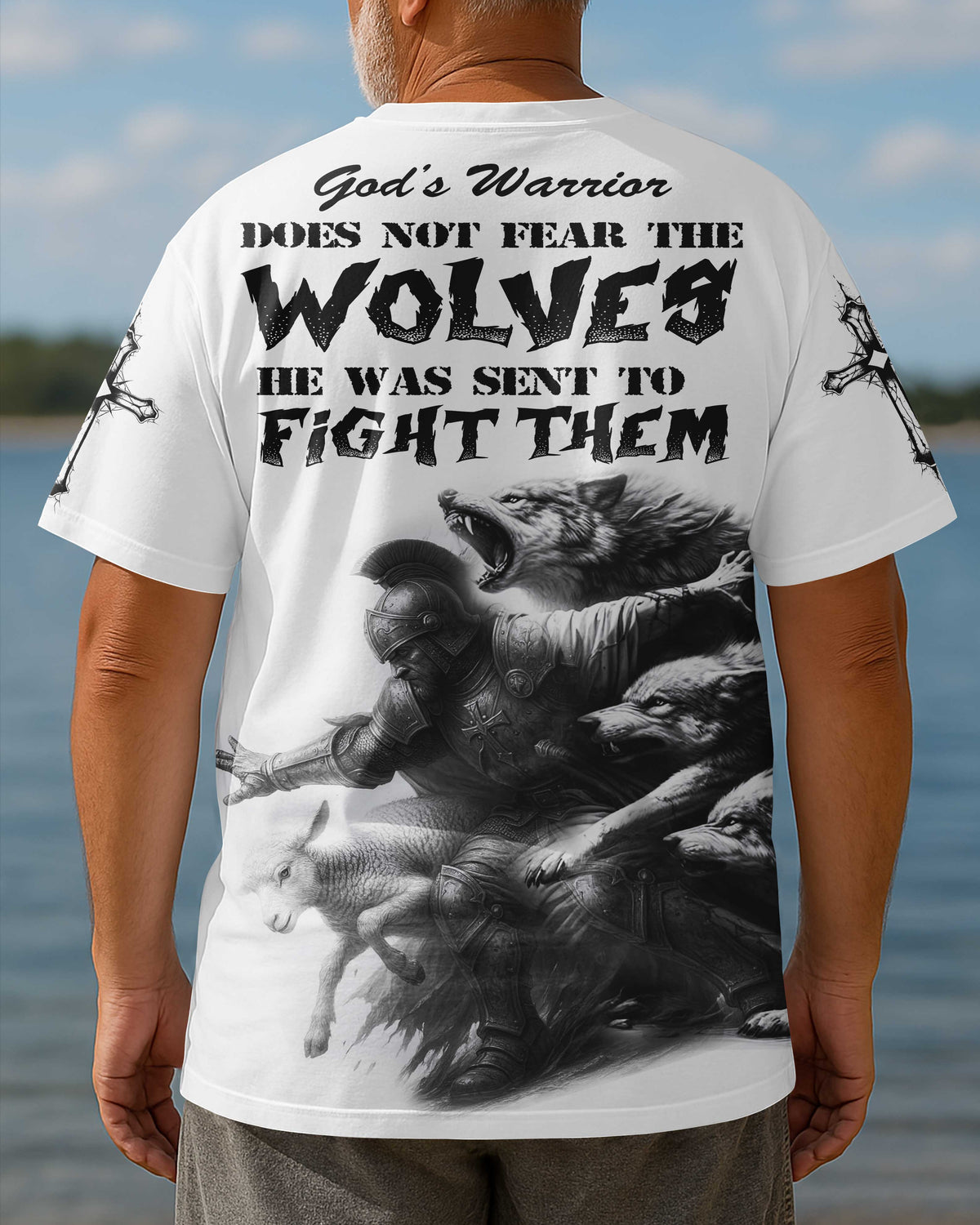 God's Warrior Does Not Fear The Wolves He Was Sent To Fight Them T-Shirt