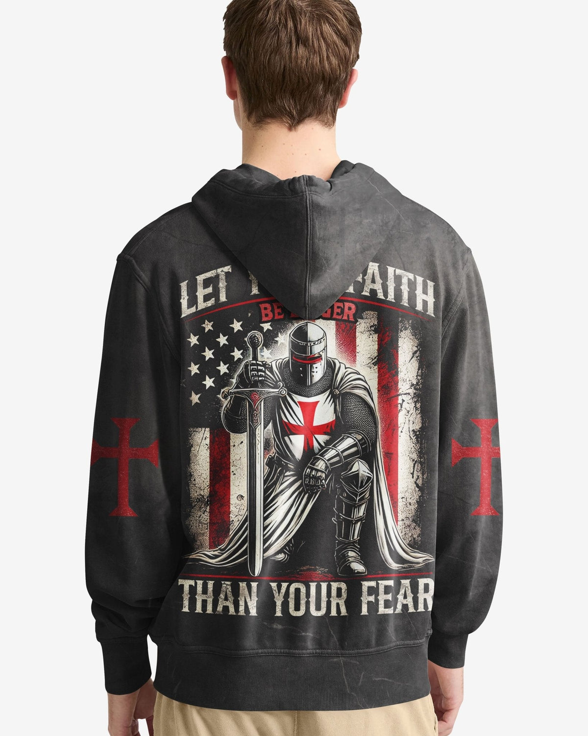 Let Your Faith Be Bigger Than Your Fear All Over Print Zip Hoodie