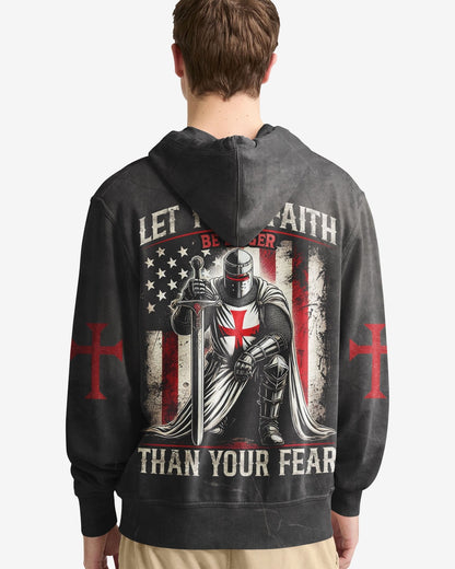 Let Your Faith Be Bigger Than Your Fear All Over Print Zip Hoodie