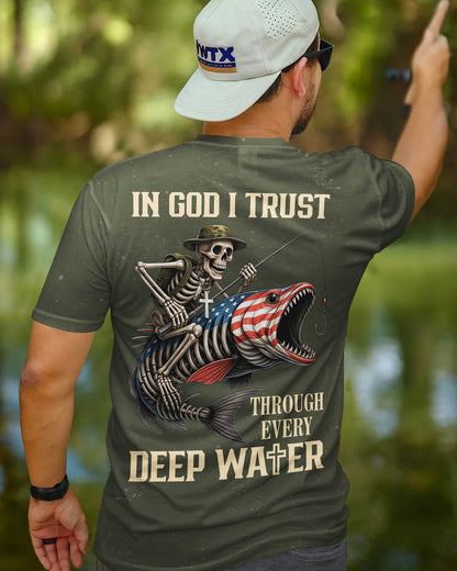 In God I Trust Through Every Deep Water All Over Print T-Shirt
