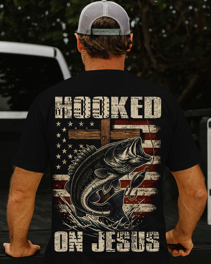 Hooked On Jesus All Over Print T-Shirt