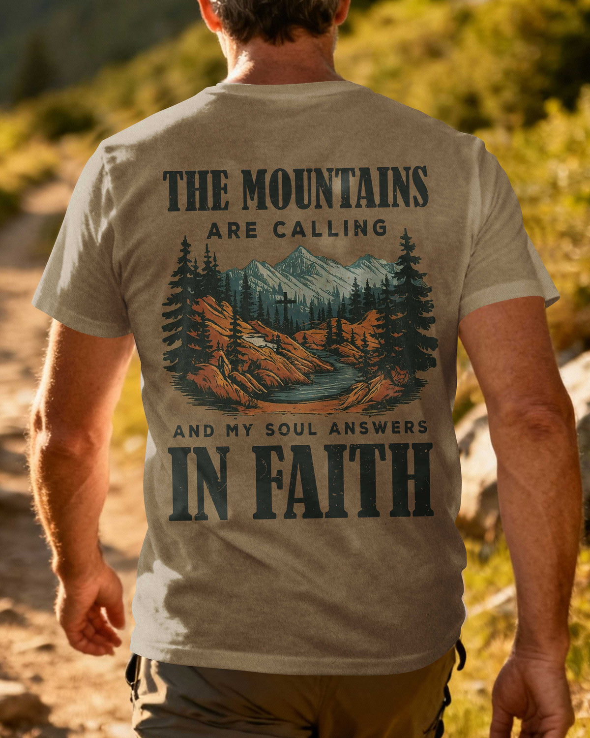 The Mountains Are Calling All Over Print T-Shirt